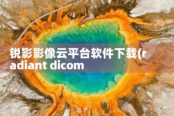 锐影影像云平台软件下载