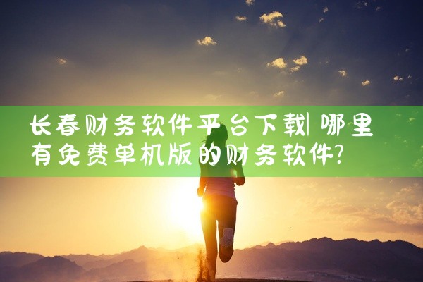 长春财务软件平台下载